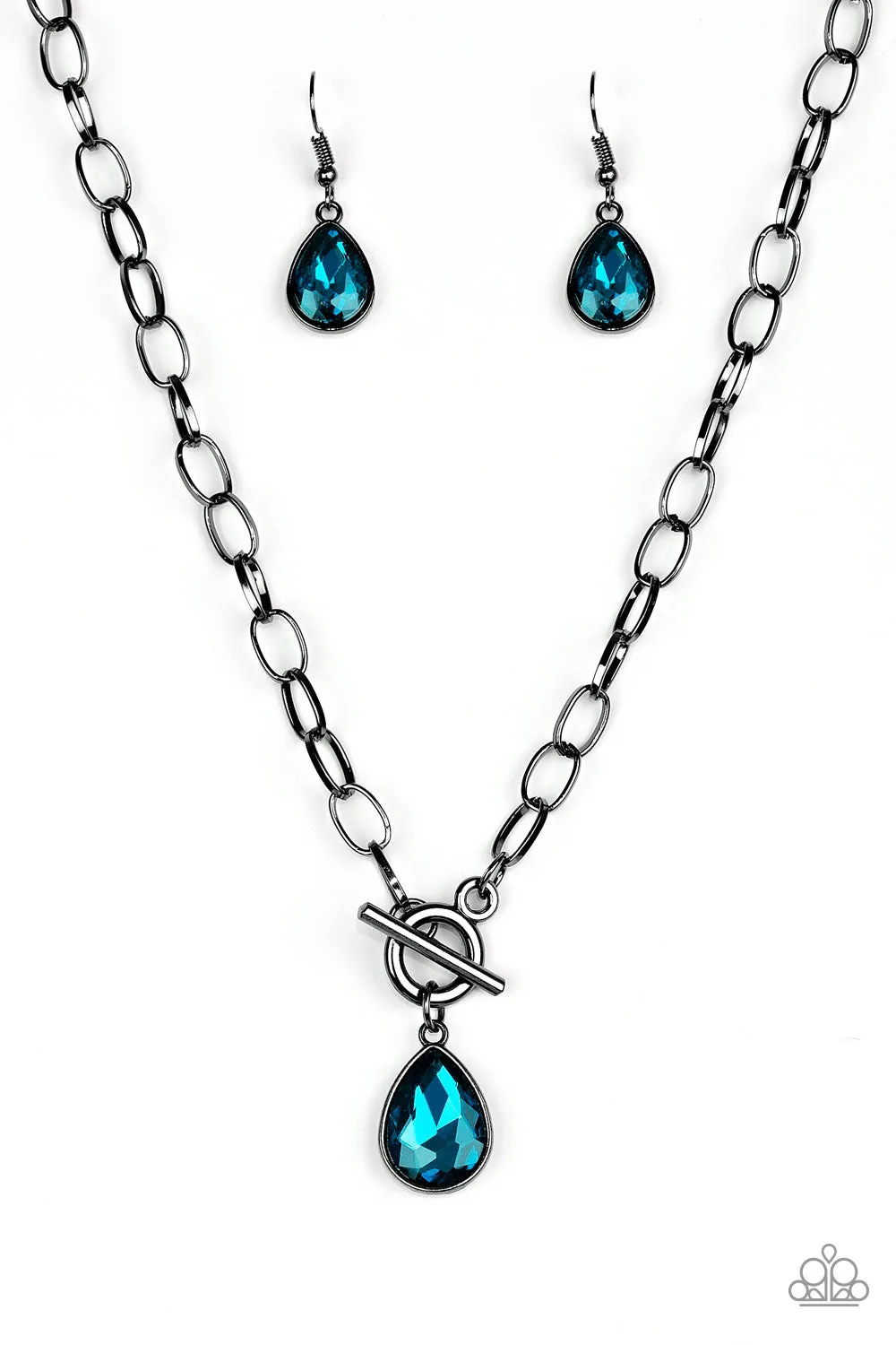 Paparazzi Accessories - So Sorority - Blue Necklace