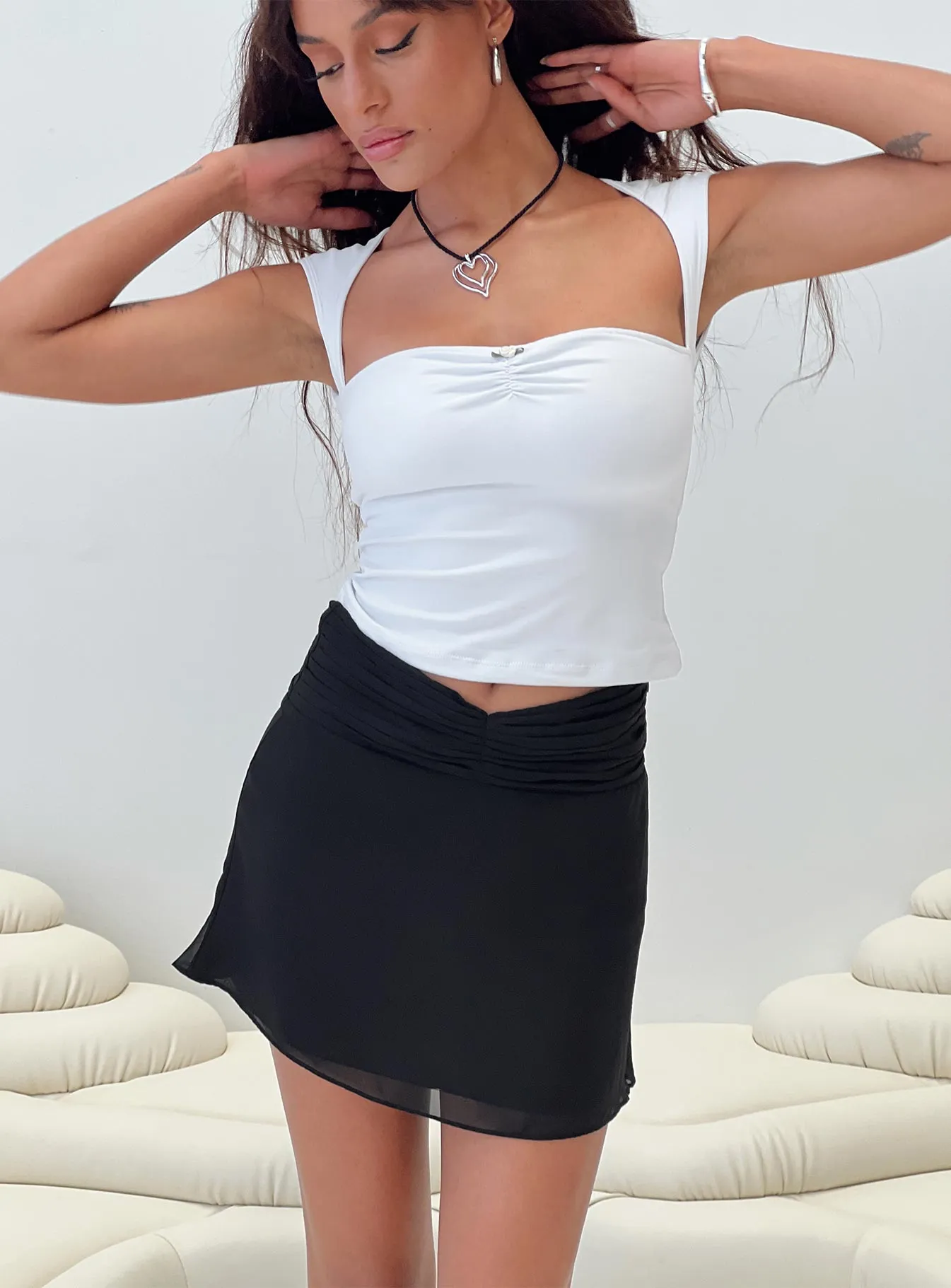 Perrin Mini Skirt Black