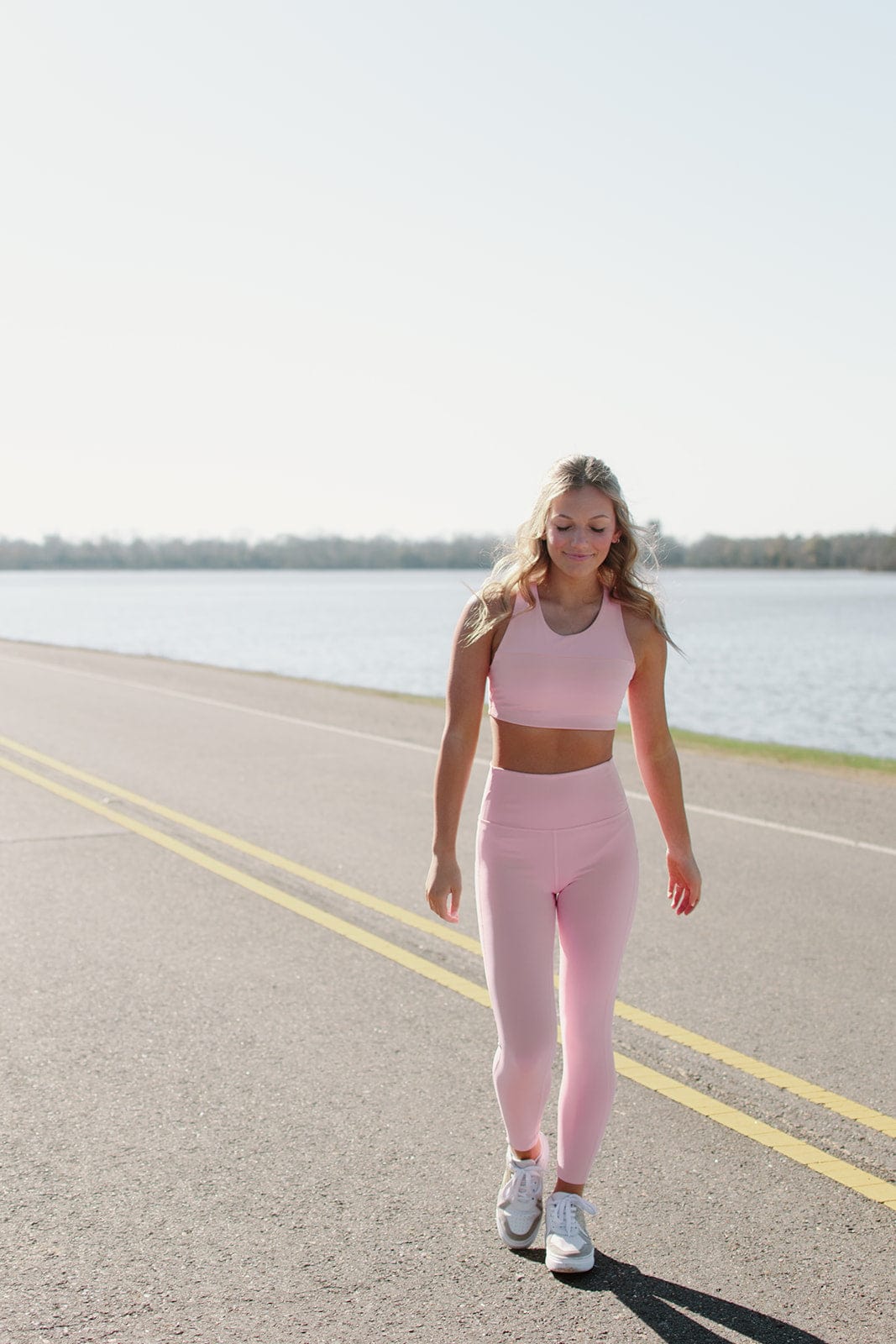 Pink Active Set High Waist Leggings