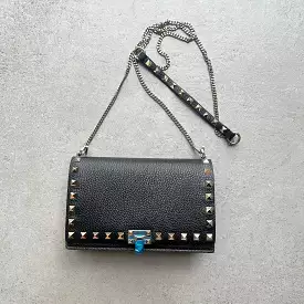 Rockstud Grained WOC, Black