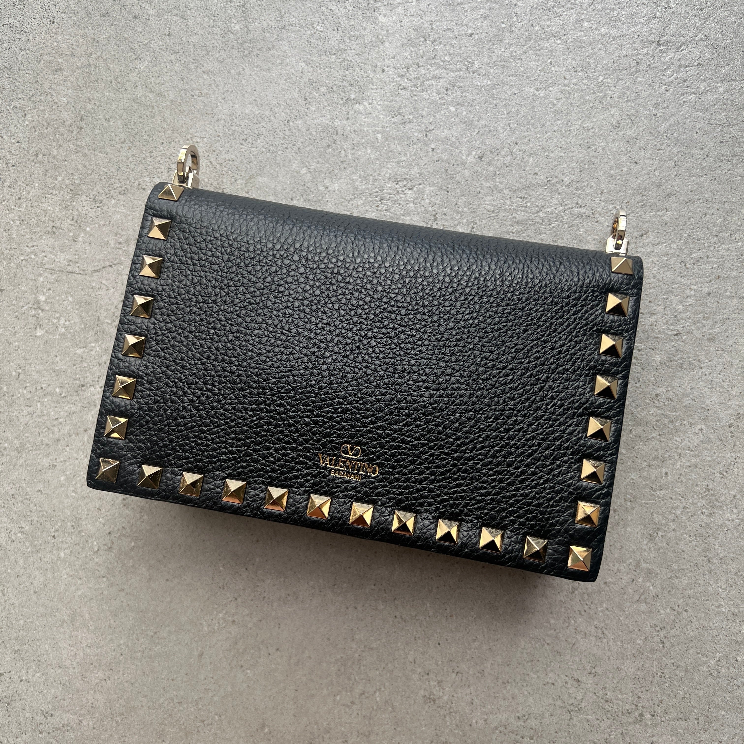 Rockstud Grained WOC, Black