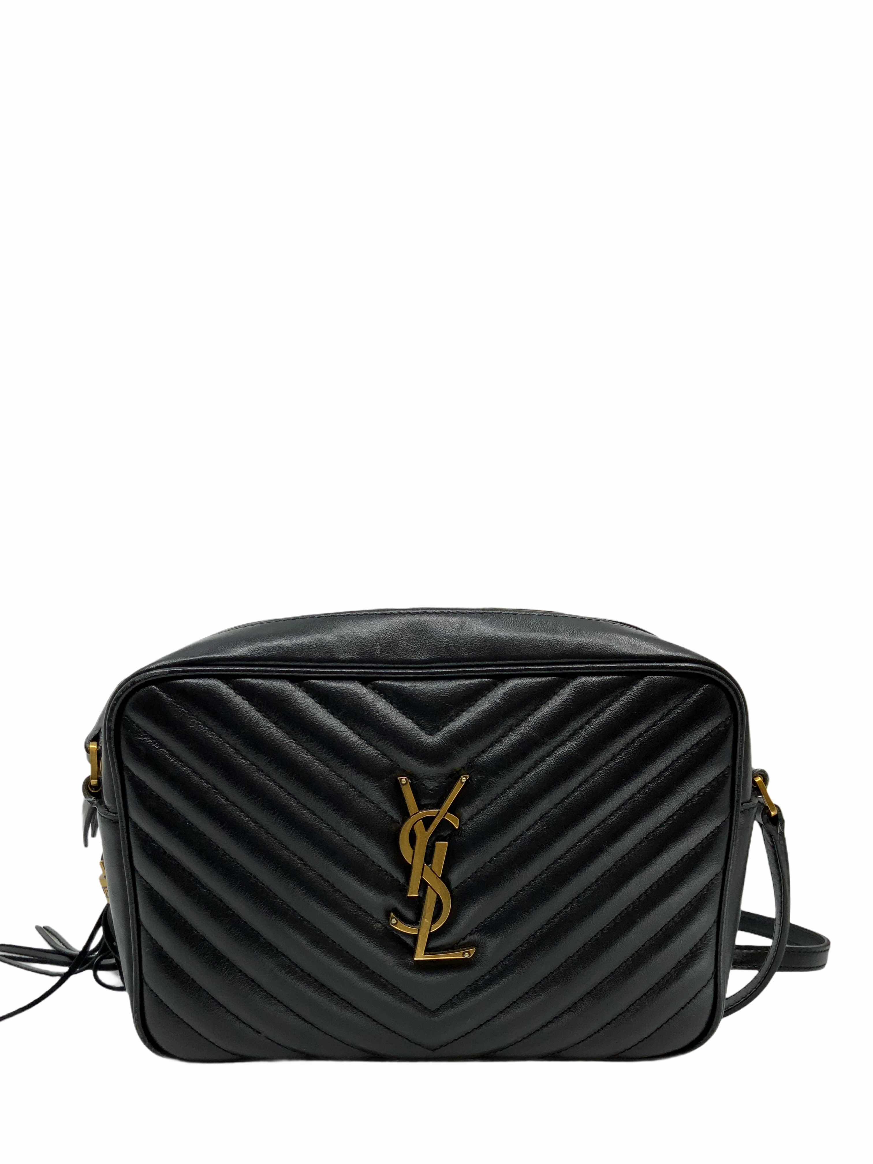 Saint Laurent Medium Lou Matelassé Quilted Leather Camera Bag