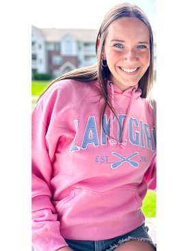 Sanded Fleece Hood Sweatshirt - Pink