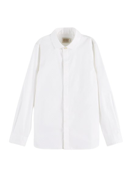 Scotch & Soda Boys L/S Slim Fit Dress Shirt _White 167560-0006