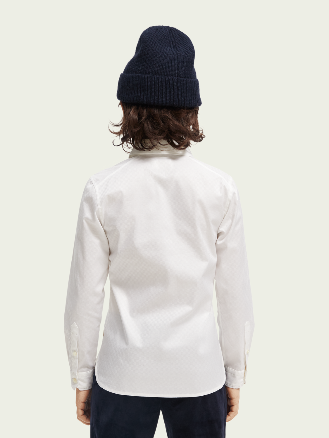 Scotch & Soda Boys L/S Slim Fit Dress Shirt _White 167560-0006