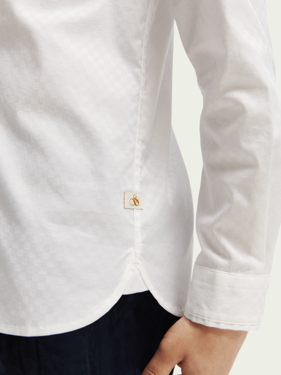 Scotch & Soda Boys L/S Slim Fit Dress Shirt _White 167560-0006