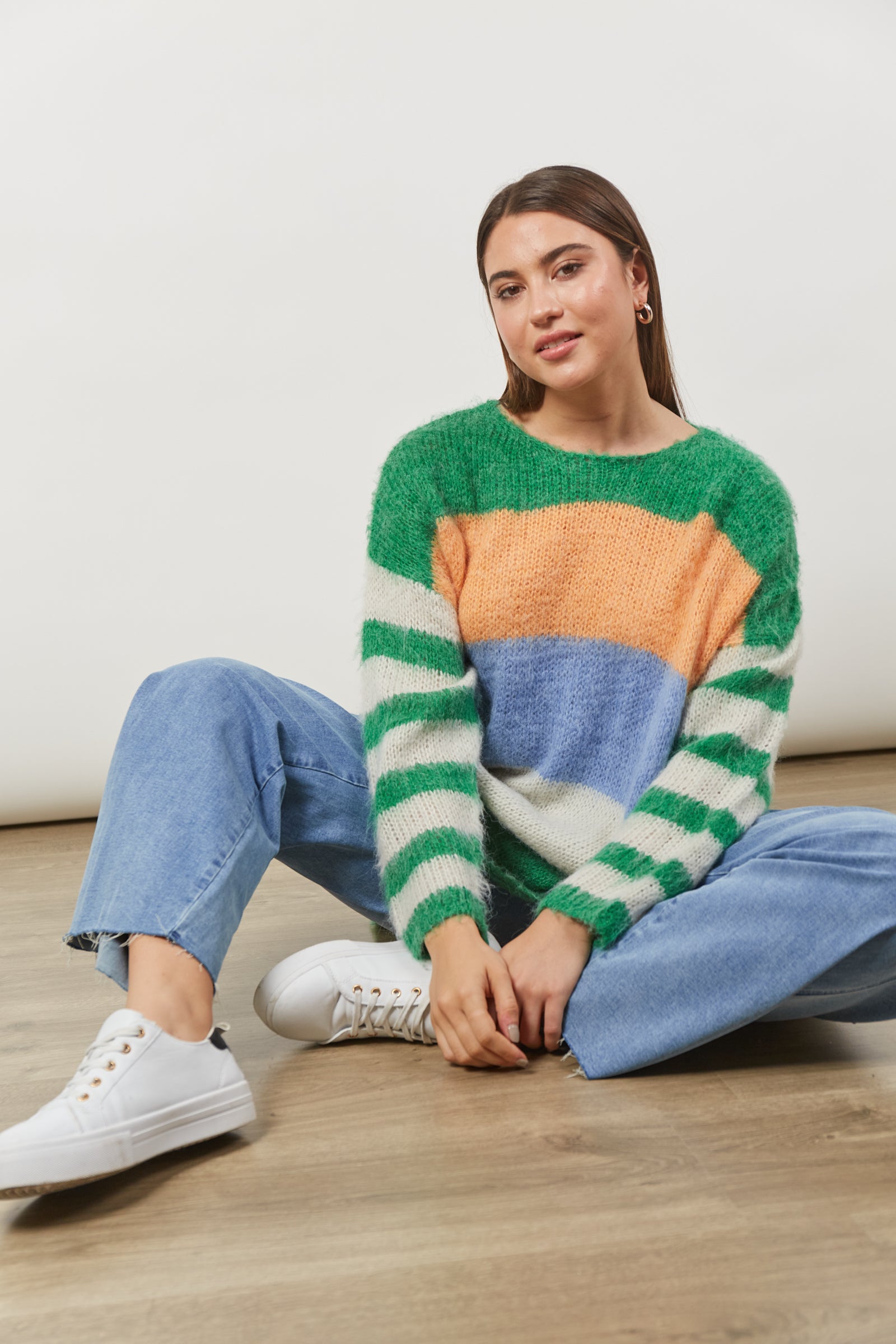 Serene Stripe Jumper - Meadow Stripe