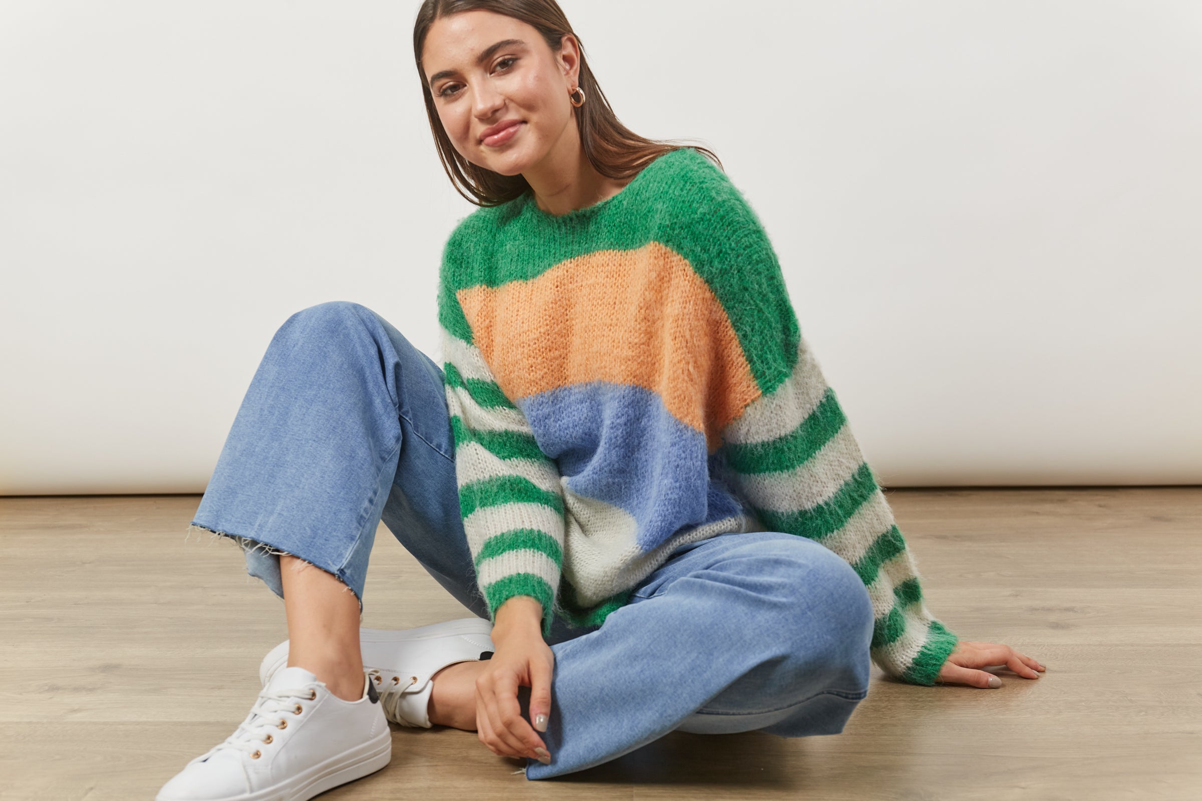 Serene Stripe Jumper - Meadow Stripe