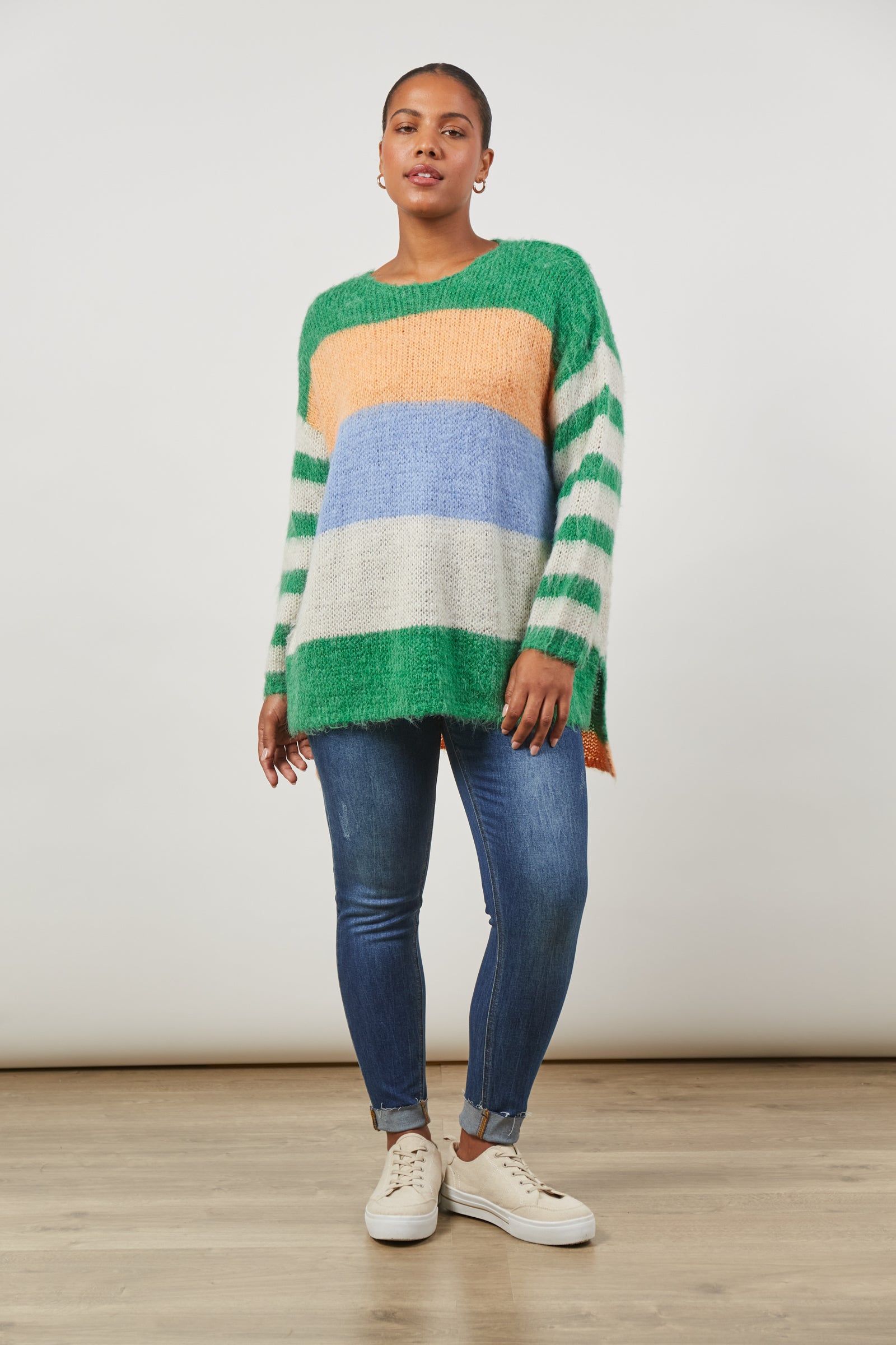 Serene Stripe Jumper - Meadow Stripe