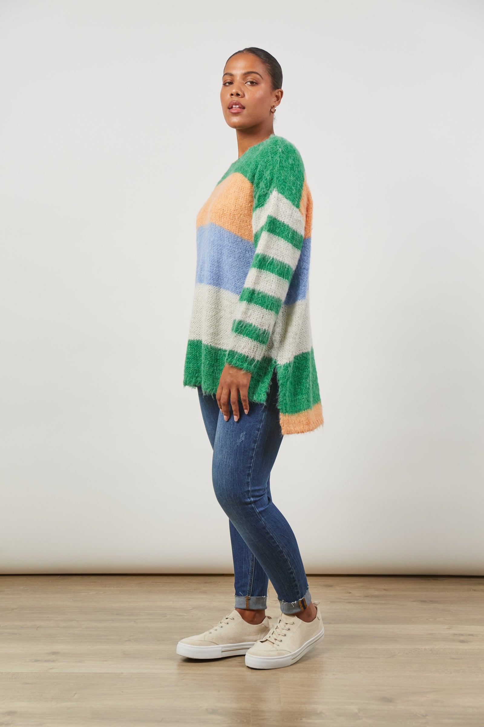 Serene Stripe Jumper - Meadow Stripe