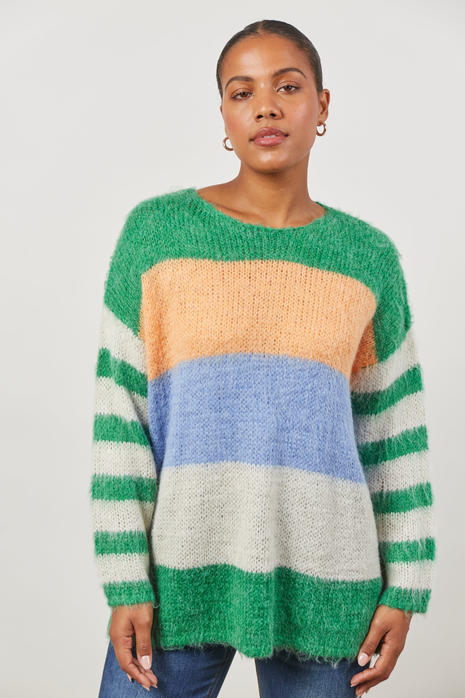 Serene Stripe Jumper - Meadow Stripe