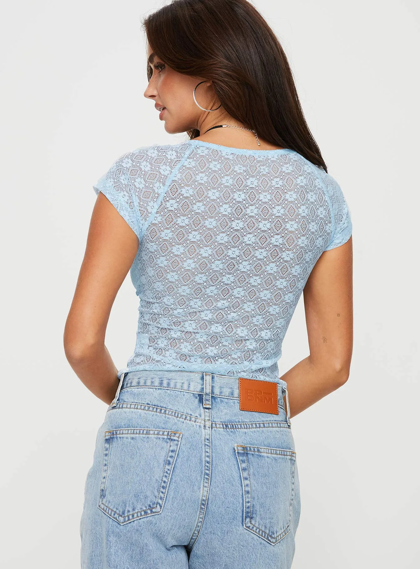 Stangard Lace Top Blue