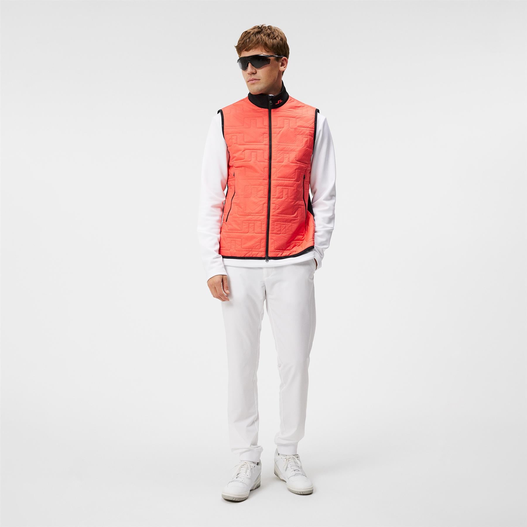 Stefano LX Mid Padded Hybrid Gilet Hot Coral - W23