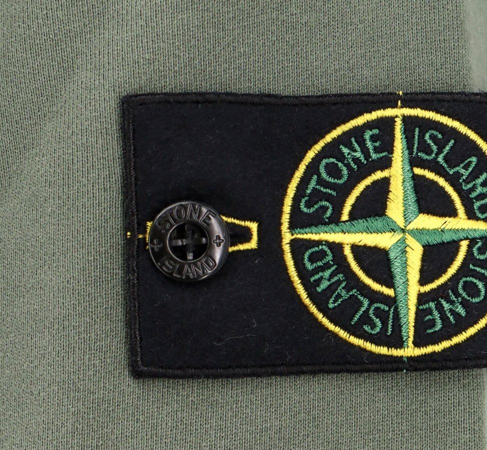 STONE ISLAND BASIC BADGE HOODED SWEATSHIRT DARK GREEN