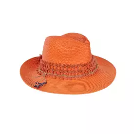 Summer Hat Natural Cellulose Orange