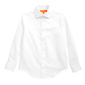 Tallia Boys Textured White Dress Shirt_ KZ0007