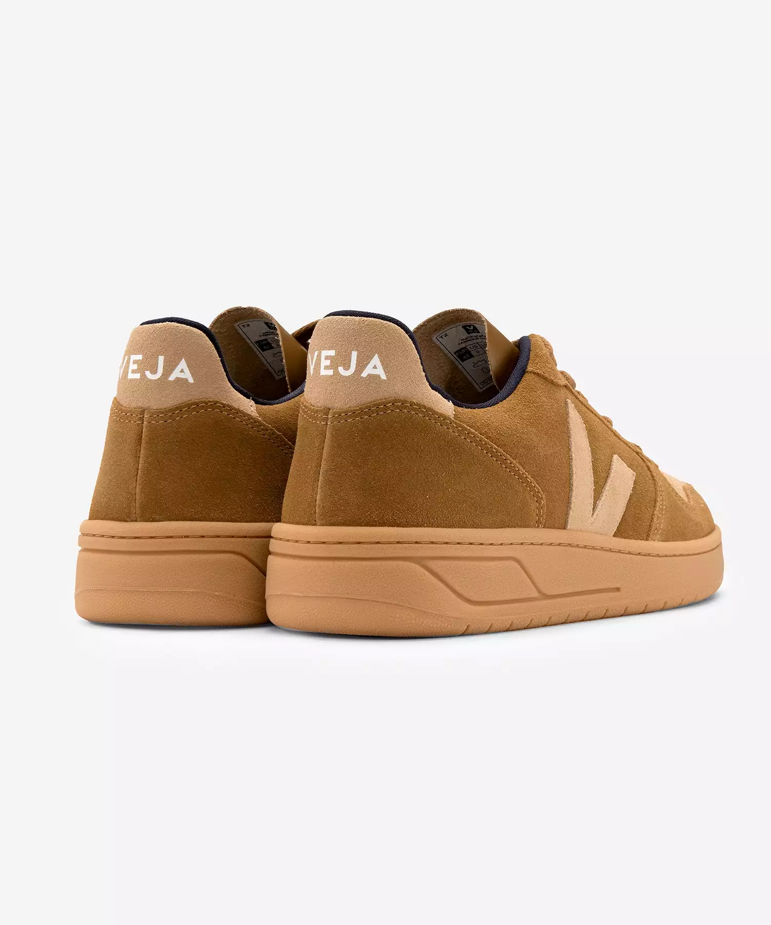 Veja V-10 Suede Low-top in Camel Desert