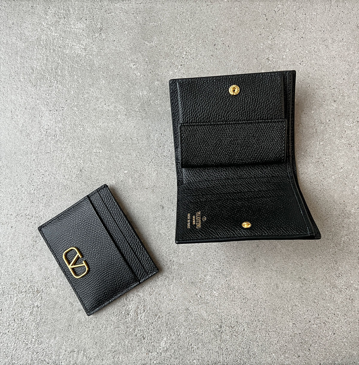 VLogo French Wallet, Black