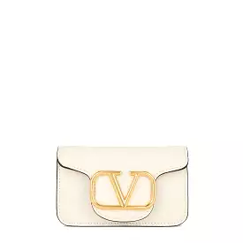 Vlogo Loco Micro Shoulder Bag, Ivory