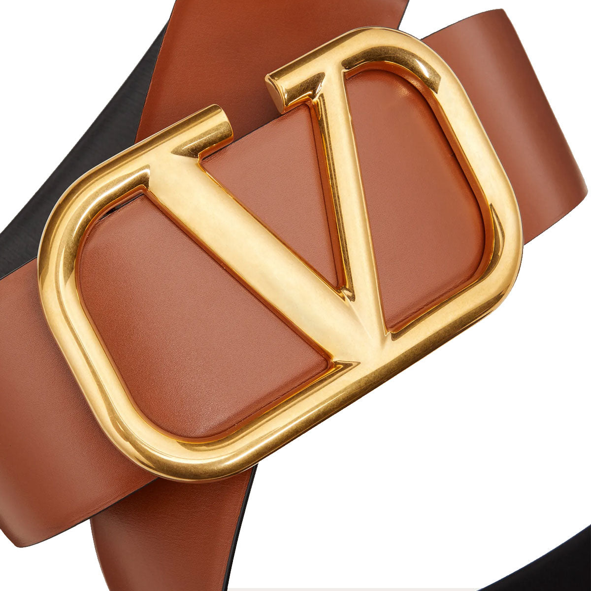 Vlogo Reversible Leather 70MM Belt, Selleria/Black