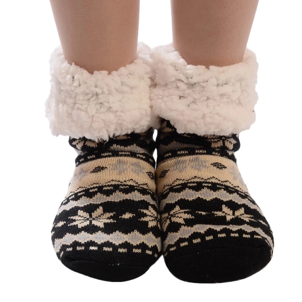 Winter Slipper Fuzzy Fleece-lined Socks