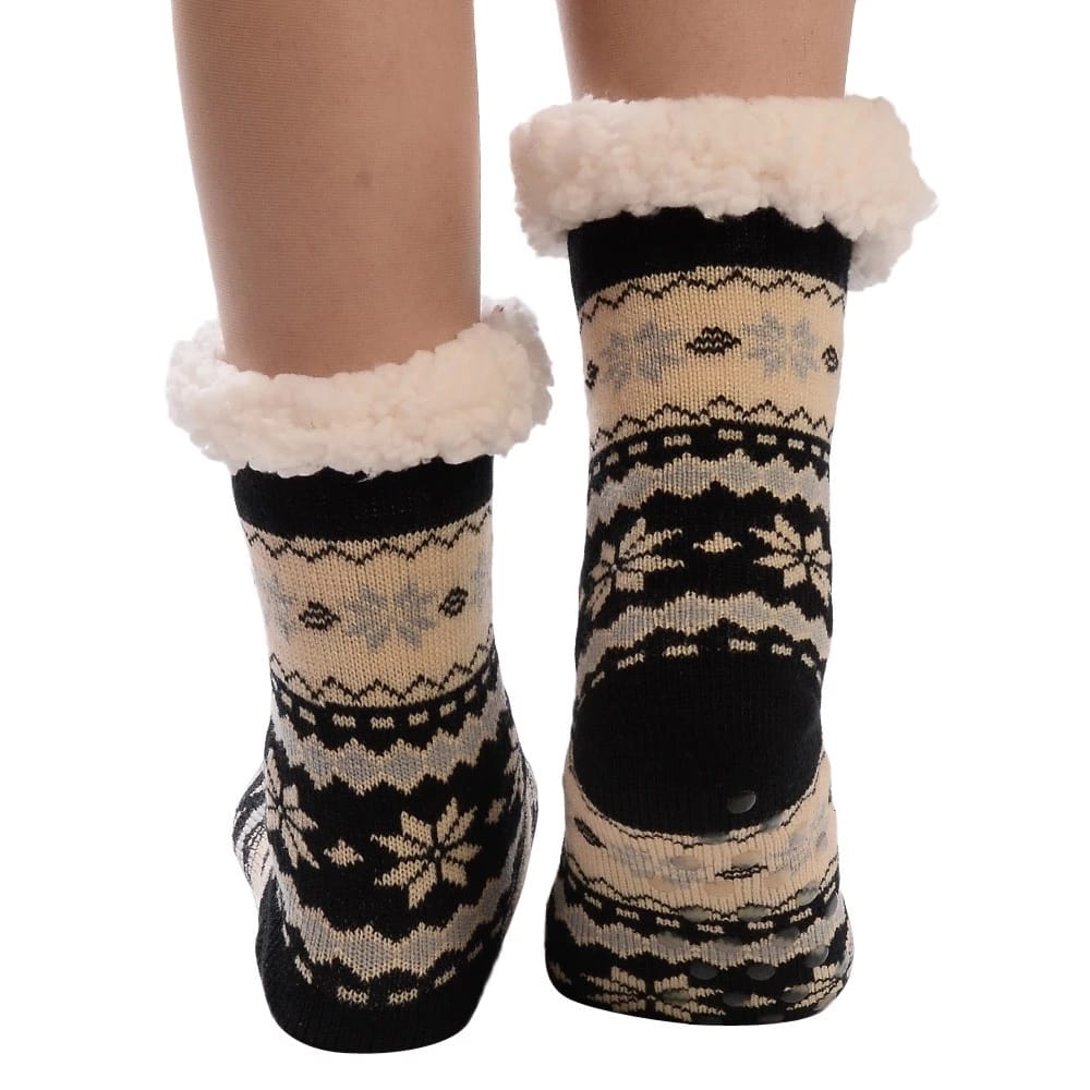 Winter Slipper Fuzzy Fleece-lined Socks