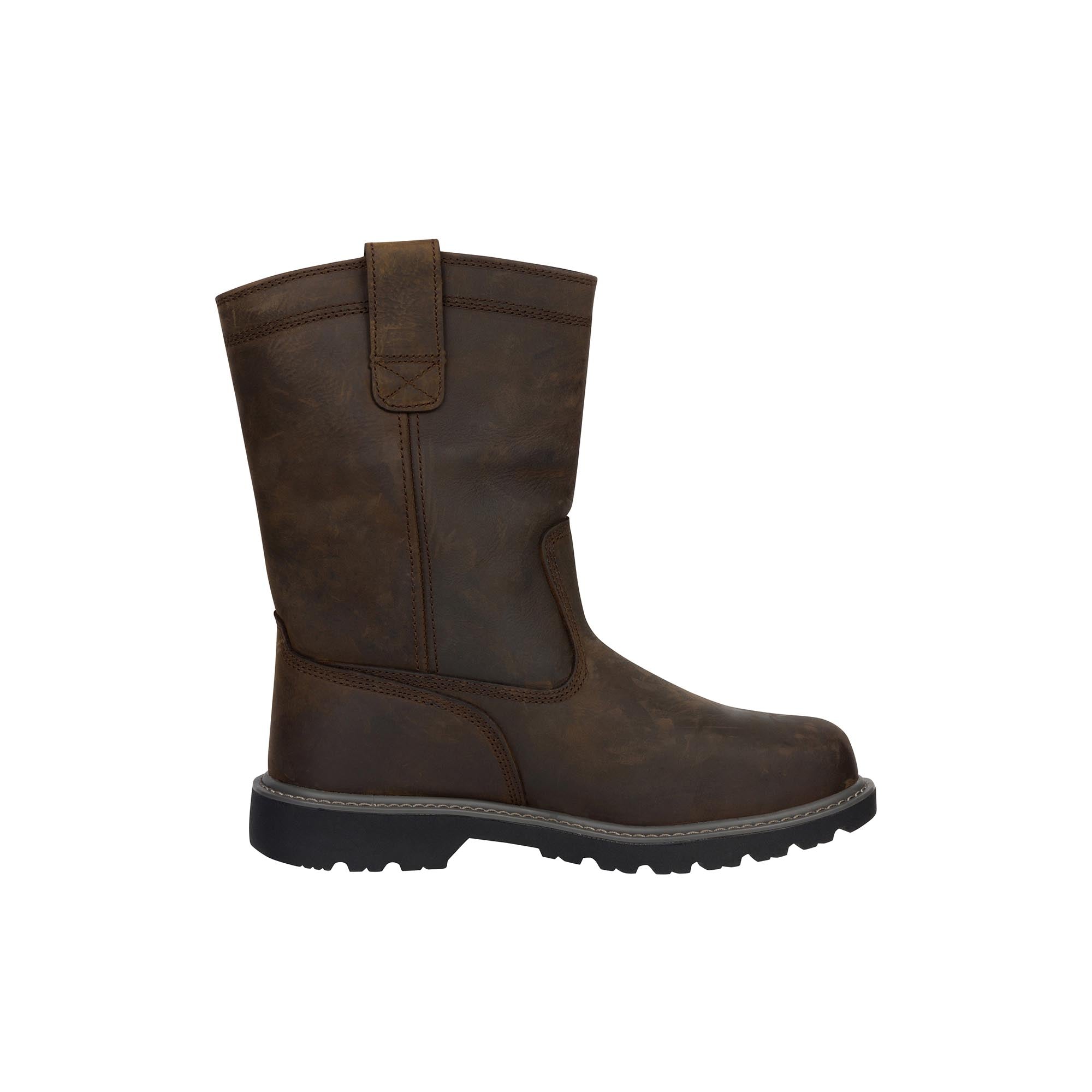 Wolverine Floorhand Internal Met Guard Wellington Steel Toe Dark Coffee