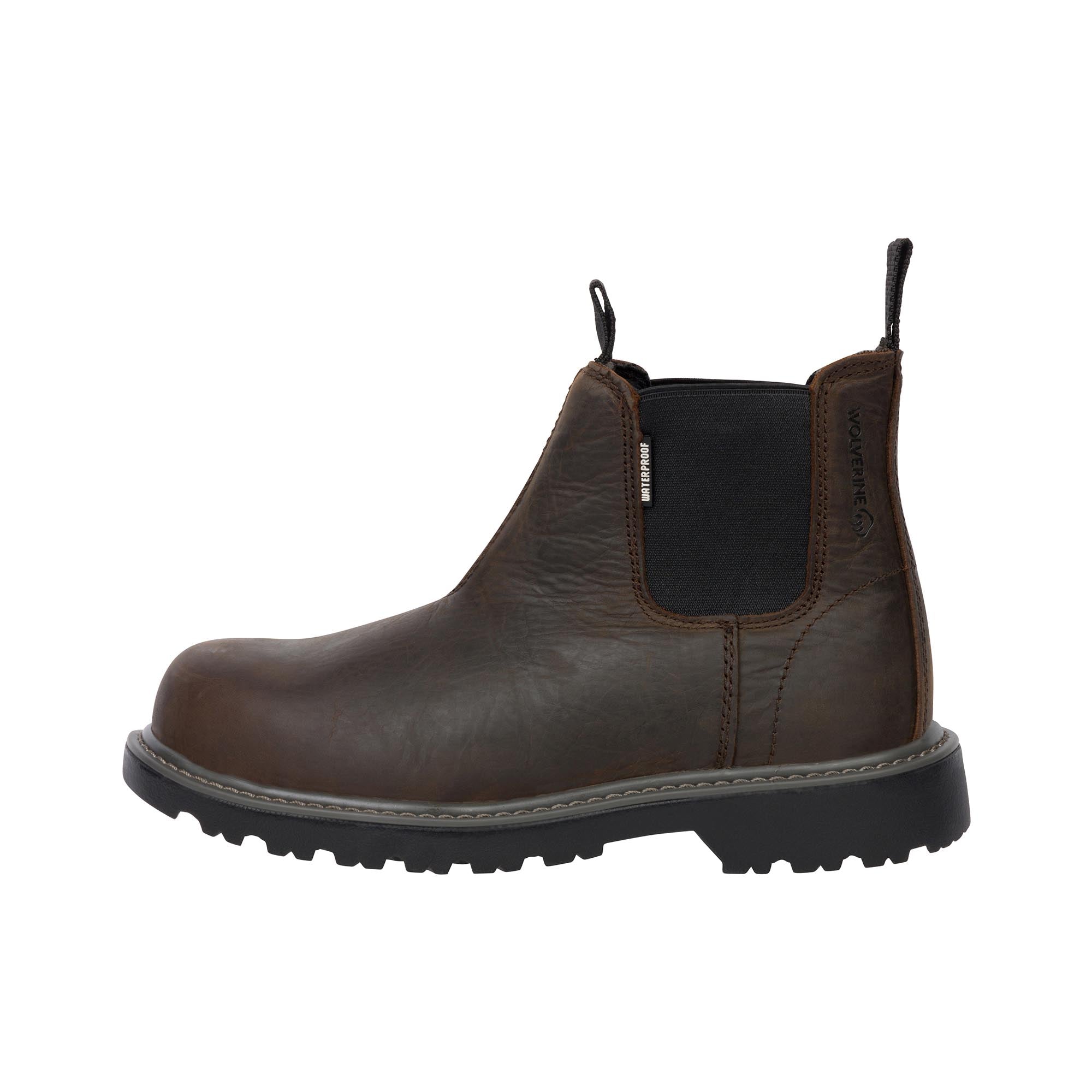 Wolverine Floorhand Work Romeo Steel Toe Dark Brown